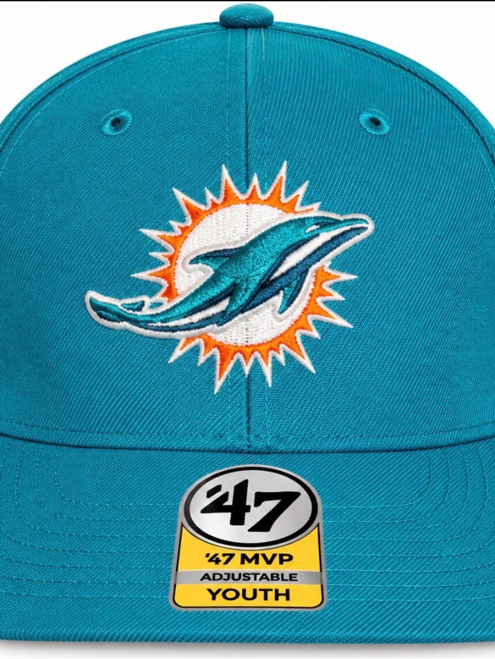 Kids Velcro back Miami Dolphins NFL Teal Hat